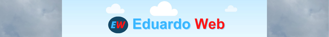 Logotipo do site eduardoweb.com que liga a página inicial de eduardoweb.com