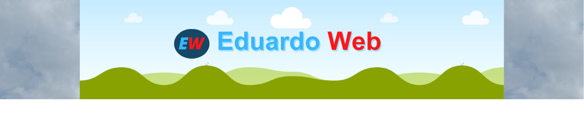 Logotipo do site eduardoweb.com que liga a página inicial de eduardoweb.com